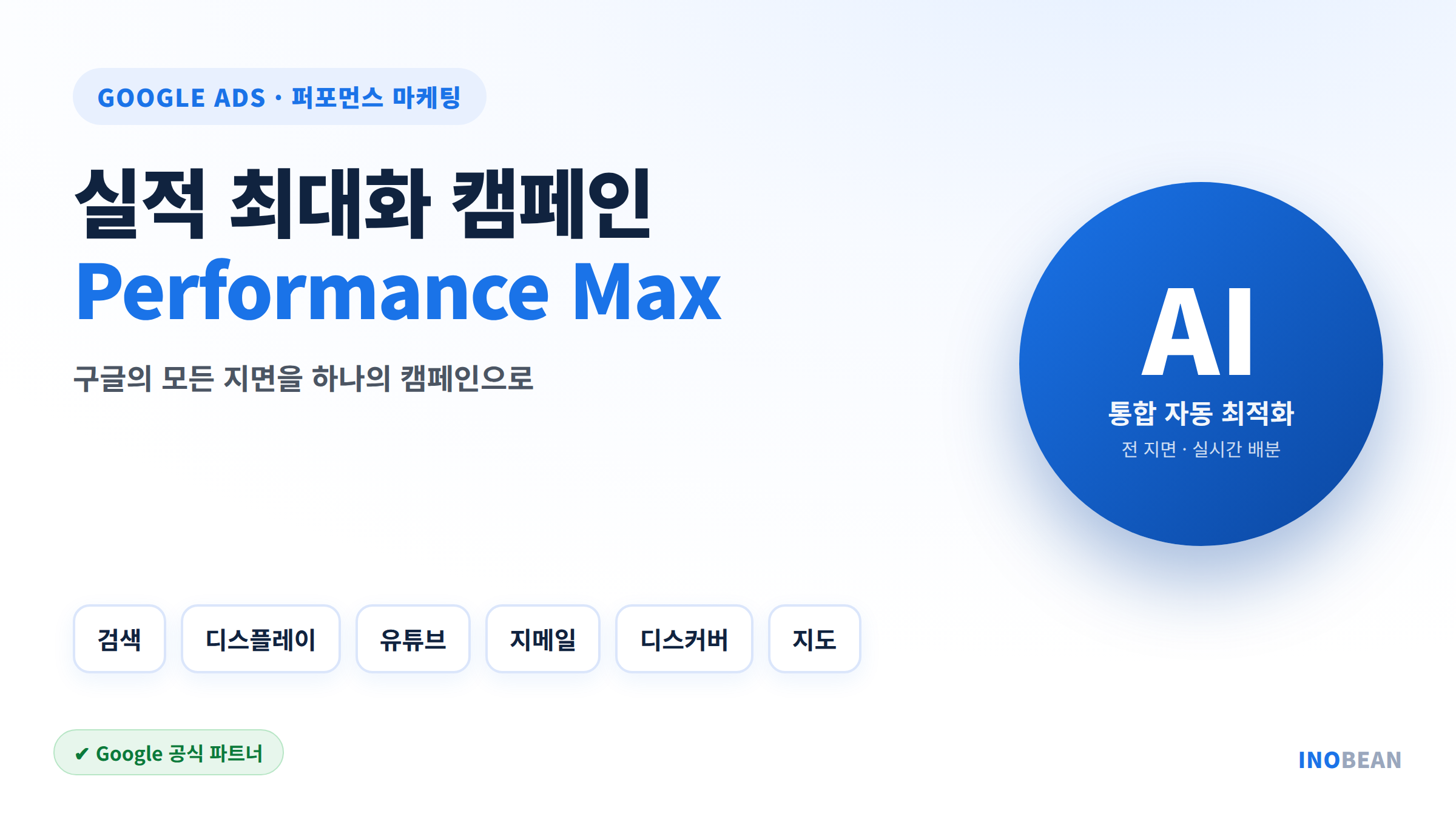구글애즈 실적 최대화 캠페인 Performance Max 개념 안내 - 검색·디스플레이·유튜브 통합